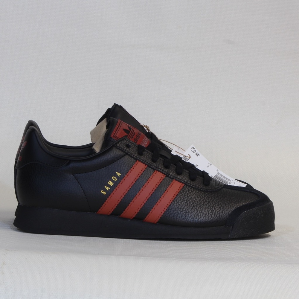 adidas Originals Men's Black Red Samoa Casual Sneaker JQ0046 NWT NIB - Picture 5 of 9